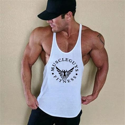 Muscleguys Brand Clothing Bodybuilding Stringer Tank Top Mens Fitness