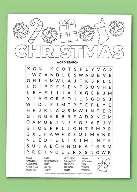 Printable Christmas Word Searches