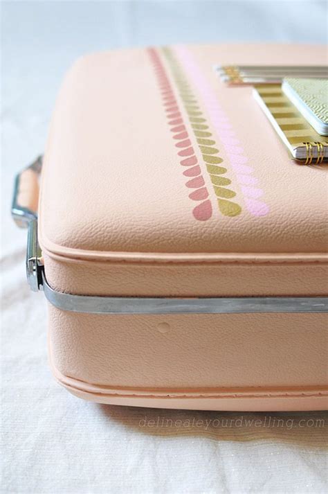 How To Create Easy Painted Luggage Painted Suitcase Luggage