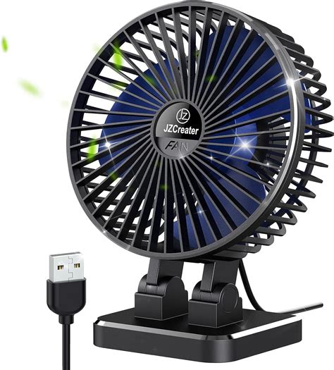 Amazon Jzcreater Usb Desk Fan Mini Fan Portable Speeds Desktop