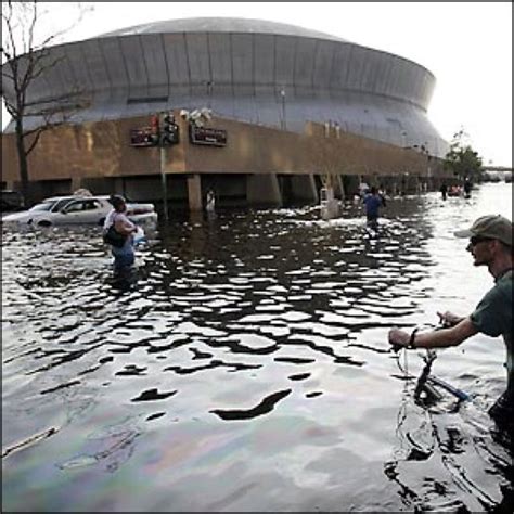 Flooding At The Super Dome In New Orleans After Katrina New Orleans