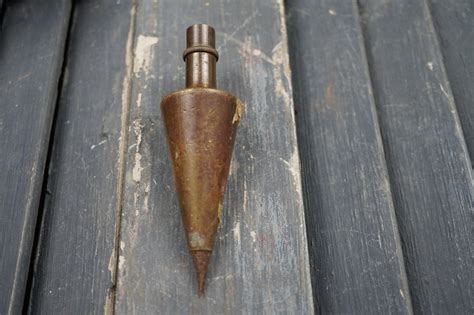 Vintage Brass Plumb Bob Carpentry Level Industrial Etsy