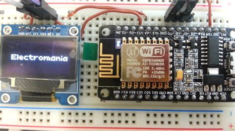 Esp8266 Esp 12e Nodemcu Ssd1306 Oled Display Circuit Iot Projects Vrogue