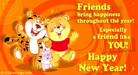 Happy New Year To U Free Friends Ecards Greeting Cards 123 Greetings