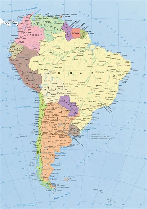 Top 19 Mejores Mapa Con División Política De América Del Sur En 2022