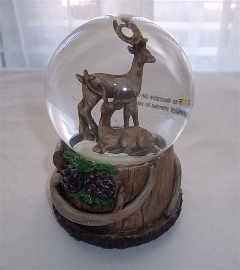 Holiday Traditions Musical Christmas Deere Snow Globe New Joy To The