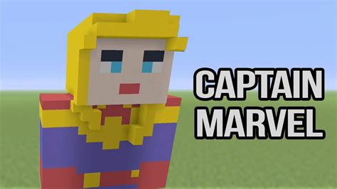 Minecraft How To Build Captain Marvel Youtube