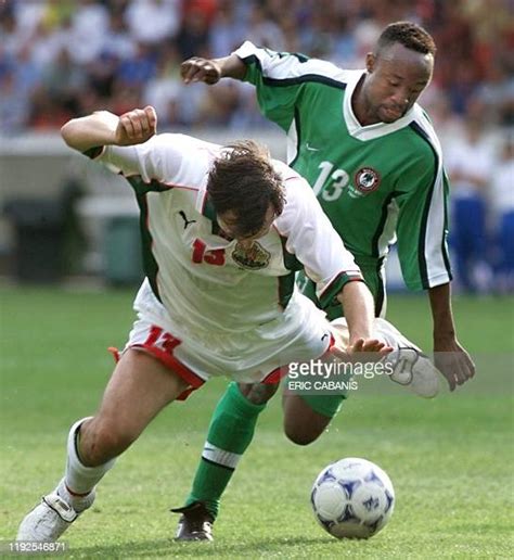 Nigerian Midfielder Tijani Babangida Is Challenged By Bulgarian