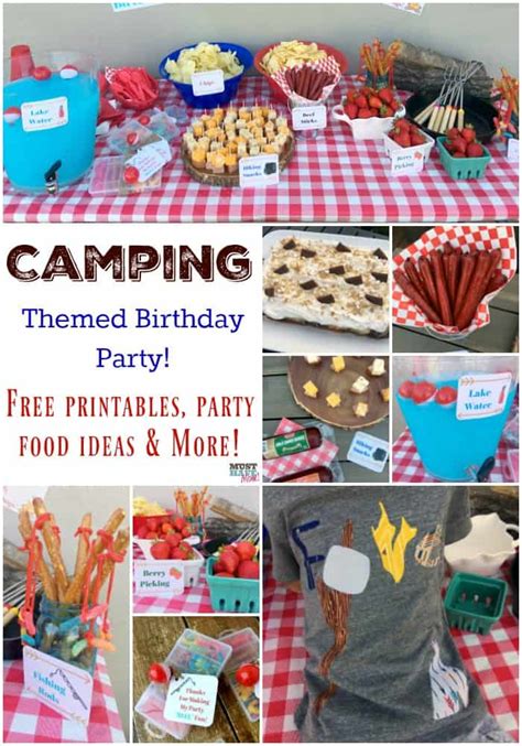 Camping Themed Birthday Party Ideas Camping Party Food And Free Camping