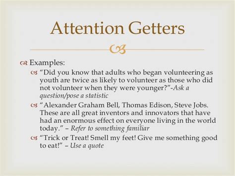Discover attention getter options with tips from a public speaking. Attention Getter Quotes Reading. QuotesGram