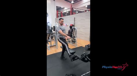 Standing Incline Single Arm Cable Rows Youtube