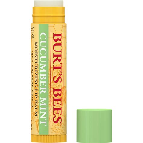Burts Bees 100 Natural Moisturizing Lip Balm Cucumber Mint 1 Count