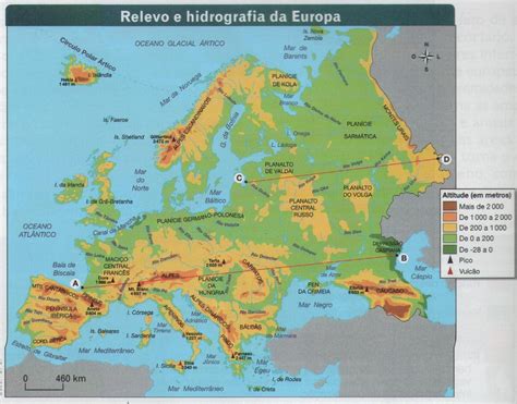 O Melhor Do Mundo E Internet Mapa Físico Da Europa