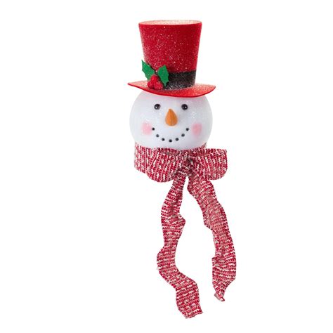 14 Snowman Head Tree Topper Snowman Decorations Tree Toppers