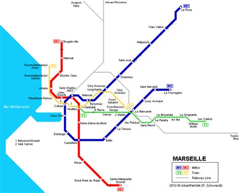 Se déplacer de marseille et nice en bus est possible avec flixbus, blablabus, alsa, eurolines, eurolines_linebus, blablacar et ouibus. Marseille - carte du métro | Carte détaillée du ...