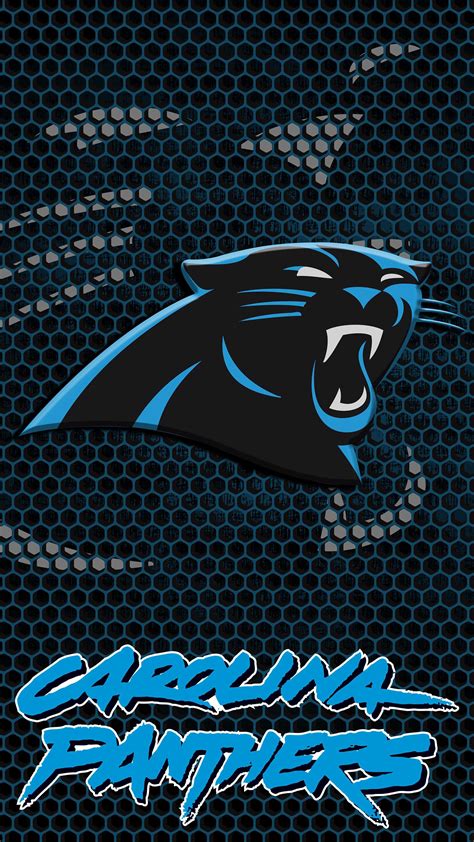 The Carolina Panther Logo On A Blue Background