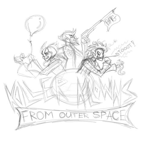 Killer Clowns From Outerspace Sketch By Mad Munchkin On Deviantart