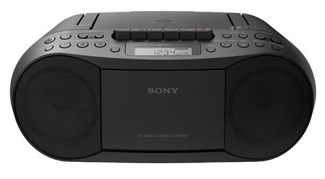 Sony Black Cd Radio Cassette Recorder Boombox Cfds70blk