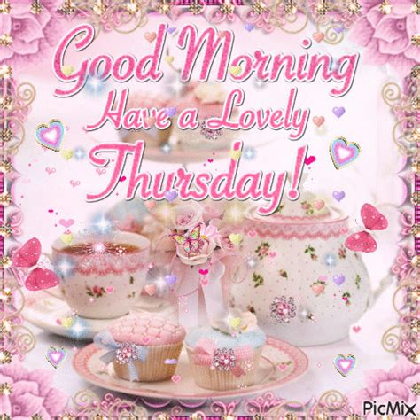 Cute Good Morning Lovely Thursday  Pictures Photos And Images For