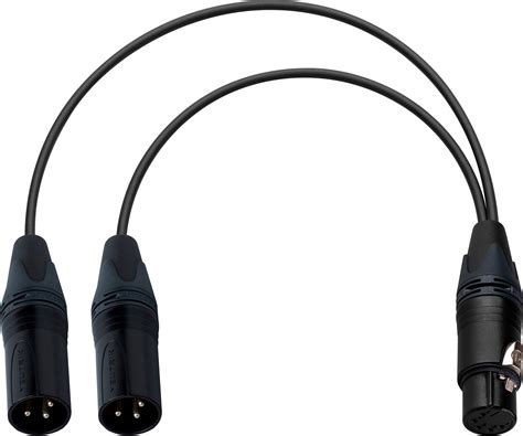 Sound Devices 5 Pin Female Xlr To Dual 3 Pin Xlr Male Balanced Line