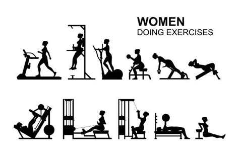 1000 Gym Woman Modern Stock Illustrations Royalty Free Vector