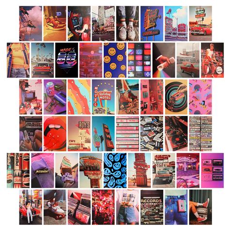 Buy 50pcs Wall Collage Kit Aesthetic Pictures Album Cover Photo Wall