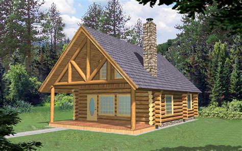 Log Cabin House Plan 1 Bedrooms 1 Bath 1040 Sq Ft Plan 34 150