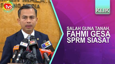 Leidke parim lennuvalik ühe klõpsuga veebilehel tickets.ee. Salah guna tanah, Fahmi gesa SPRM siasat - TVSelangor