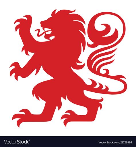 You can download in.ai,.eps,.cdr,.svg,.png formats. Red heraldry lion logo mascot Royalty Free Vector Image
