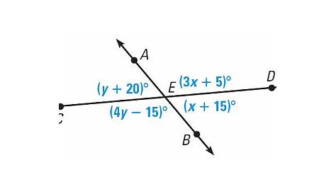 vertical angles and linear pair worksheet