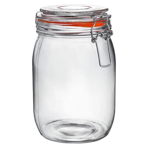 Glass Storage Jars Airtight Clip Top Lid Food Preserve Preserving Jar 1 Litre X3 Ebay