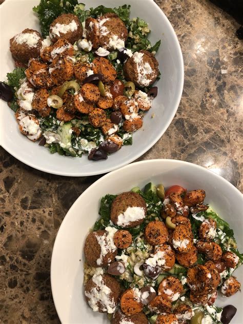 Mediterranean Falafel Bowl Veggie Meal Plan Rhellofresh