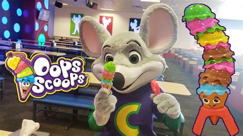 Chuck E Cheese Plays Oops Scoops Awesome Ice Cream Game Youtube