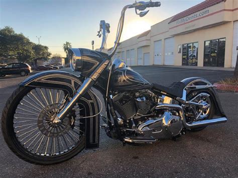 Quickly reaching the speed limit riding the custom is actually an older model that left the lineup in 1999 to make room for the softail deuce—a highly stylized bike that took many design. Custom Harley Softail: Pure Gangster's Paradise - Harley ...