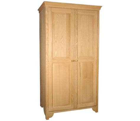 Unfinished Oak Wardrobe 550 Oak Wardrobe Tall Cabinet Storage Home