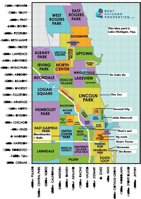 Printable Chicago Neighborhood Map 2500 Add To Cartprintable