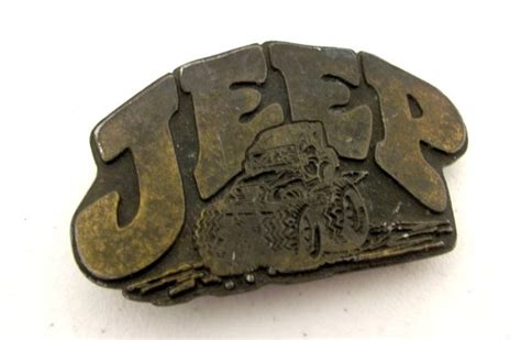 Vintage Jeep Belt Buckle By Honeyblossomstudio On Etsy