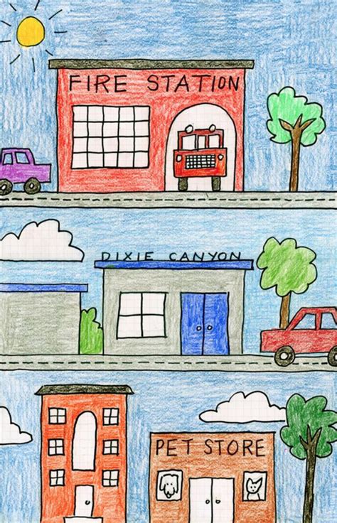Draw Your Neighborhood Art Projects For Kids
