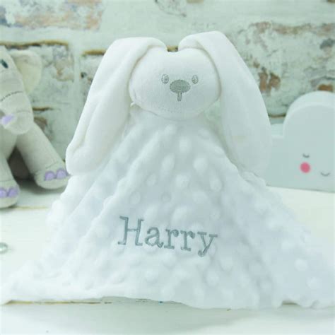 Personalised Comforter Whitew Bunny Rabbit Heavensent Baby Ts
