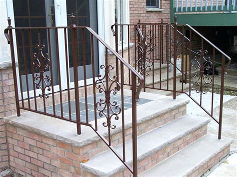 Home Depot Metal Railings For Stairs Inspiring Exterior Wrought Iron
