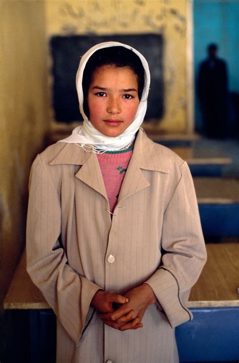 This Young Hazara Schoolgirl Was Photographed In Her Classroom In