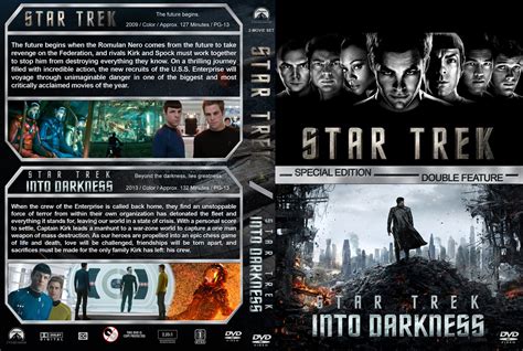 Star Trek Into Darkness Double Feature Movie Dvd Custom Covers Star Trek Double V3 Dvd