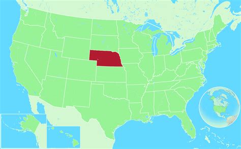 Nebraska Geographic Facts And Maps Mapsofnet