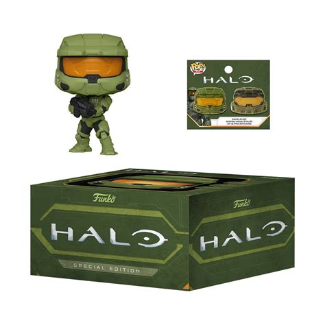 Funko Pop Halo Infinite Master Chief With Pin Set Special Edition 1 Ct