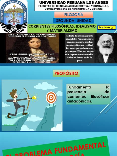 S5 Corrientes Filosóficas Idealismo Y Materialismo Pdf