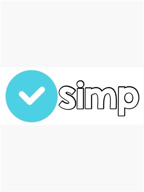 Verified Simp Sticker For Sale By Smileyyabbyy Redbubble