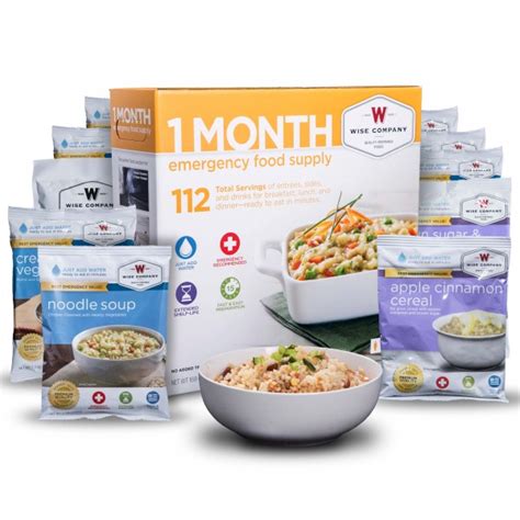 However, this is still a lot less than you'll see with other brands and will help you stay below the daily limit of 2300mg. 1 Month Emergency Food Box For 1 Person | Wise Food Storage