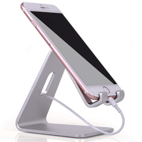 Desktop Cell Phone Stand Portable Aluminum Smartphone Holder Cellphone