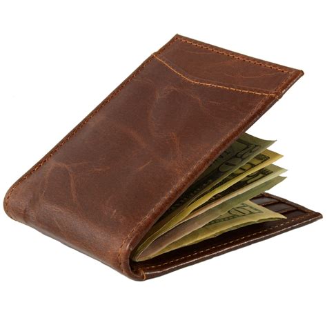 Just like our minimalist money clip wallet, this wallet is very small and slim. Alpine Swiss Mens Bifold Money Clip Spring Loaded Leather ID Front Pocket Wallet