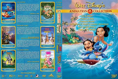 Walt Disney’s Classic Animation Collection Set 10 Dvd Covers And Labels